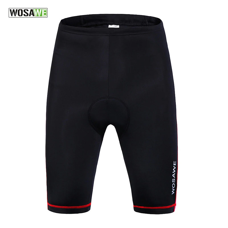 WOSAWE Summer Polyester Spandex Cycling Shorts Womens Compression 3D