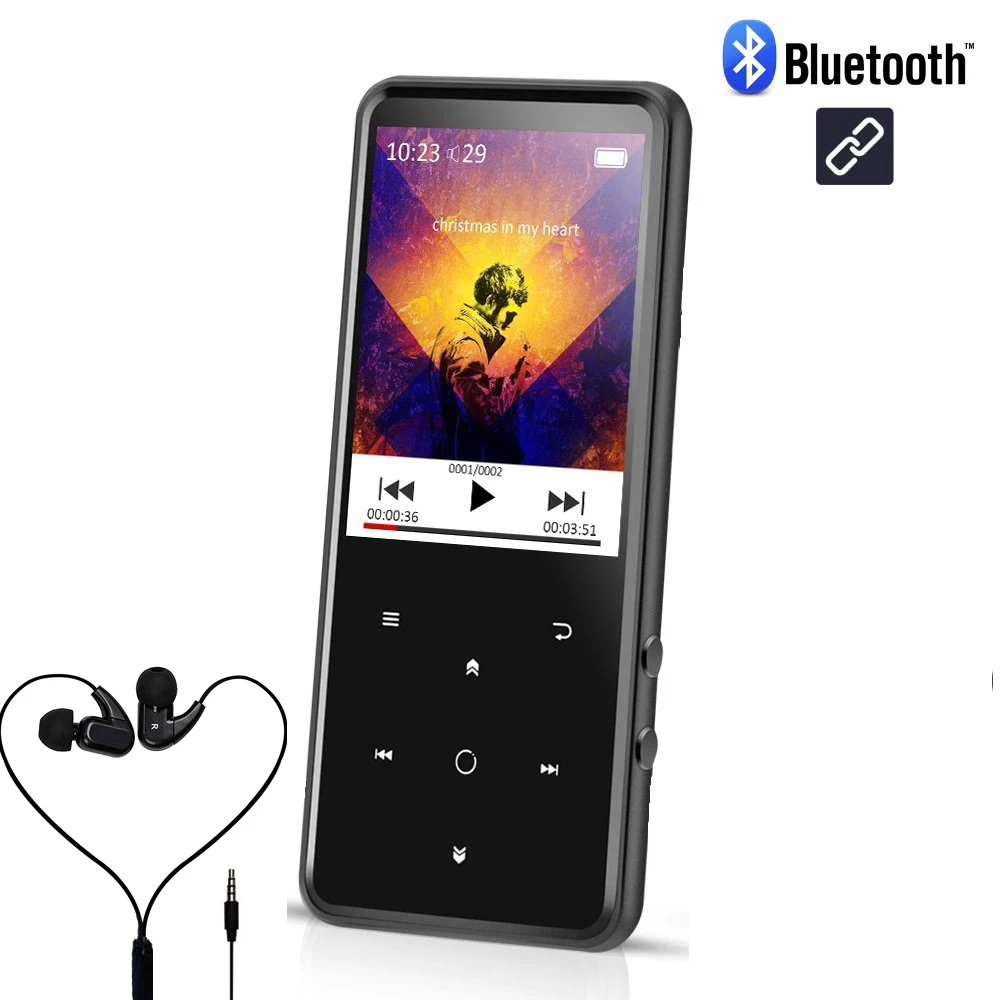 CF-C10-16GB-Black Новое поступление Bluetooth MP4 музыкальный плеер с динамиком 16G с 2,4 дюймовым экраном высокого качества без потерь плеер с FM, рекордер - Цвет: CF-C10-16GB-Black
