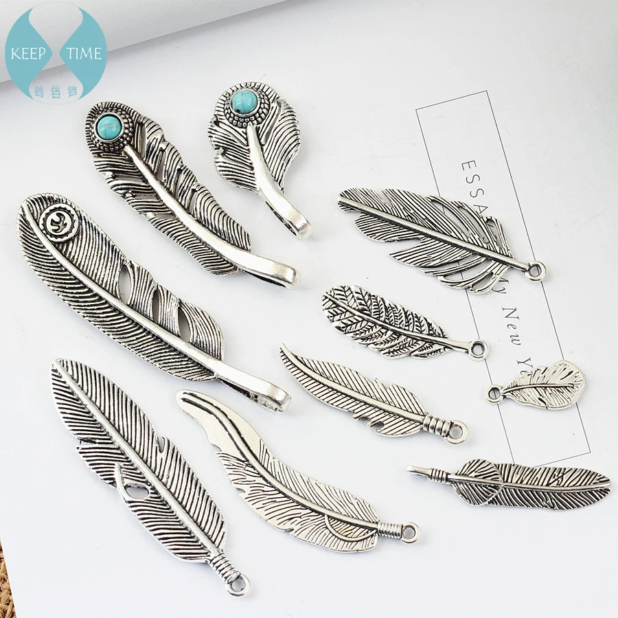 

DIY Europe and the United States of Bohemia ethnic handmade materials retro ancient silver alloy jewelry accessories leaves