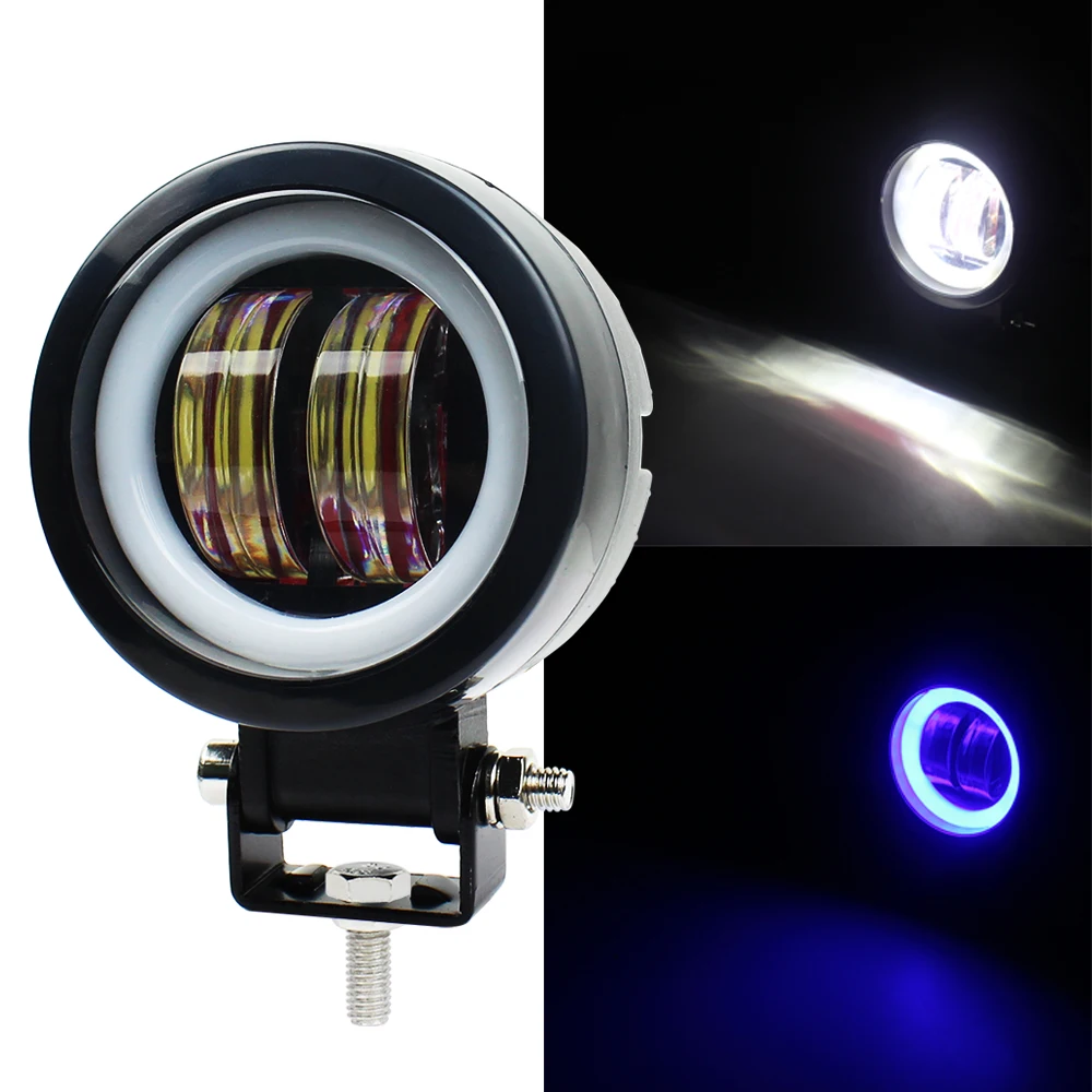 

3 inch 20W Waterproof Round LED Angel Eyes Light Spot Working light Motorcycle Offroad Car Boat