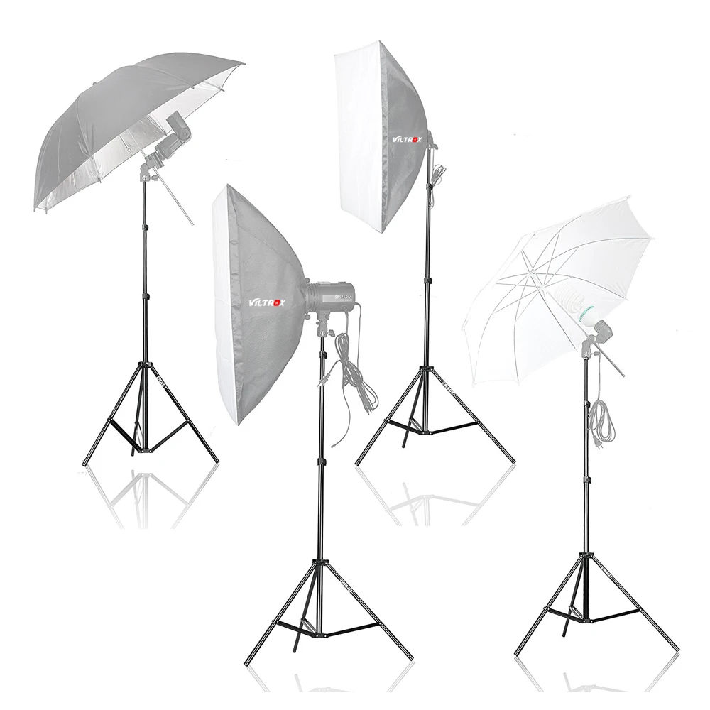 Viltrox 1,9 м (74in) раза осветительная стойка-Трипод с 1/4 головки винта Softbox для фотостудии зонтики для отражения освещения при видео съёмке