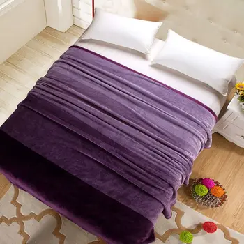 

Color Gradient Luxury Flannel Velvet Blanket Throw Super Soft Lightweight Plush Fur Warm All Season Bed Sofa Cover (Queen size)