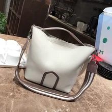 Большая вместительная женская сумка-тоут из искусственной кожи на ремне, женские сумки, цветные Широкие ремешки с лентами, кожаная сумка-мессенджер