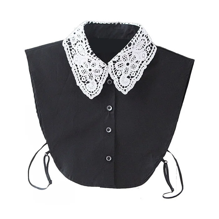 Новая Винтажная женская рубашка накладной кружевной воротник отстегиваемая блузка чокер одежда с воротником аксессуары DOD886