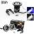 Tcart 2 pz LED Auto Luce di Nebbia Con Lente COB Angel Eyes 3.5 pollici 89mm Proiettore Halo Anelli Led Bianco Fari Lampade Per Toyota Corolla