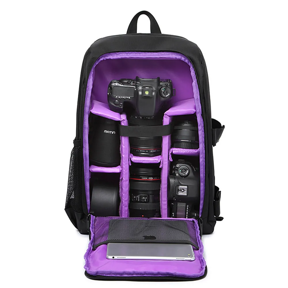 Водонепроницаемый противоударный мульти функциональные DSLR Камера сумка женская Для мужчин, сумка для ноутбука 15-дюймовый рюкзак для