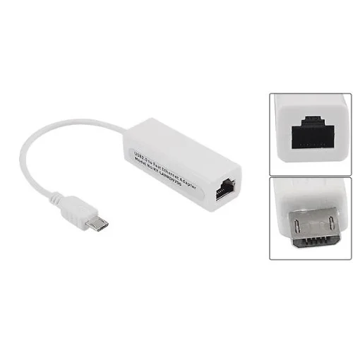 YOC-5psc SODIAL(R)/микро USB 5 Pin 10/100 Мбит/с RJ45 LAN Ethernet-адаптер для планшетных ПК