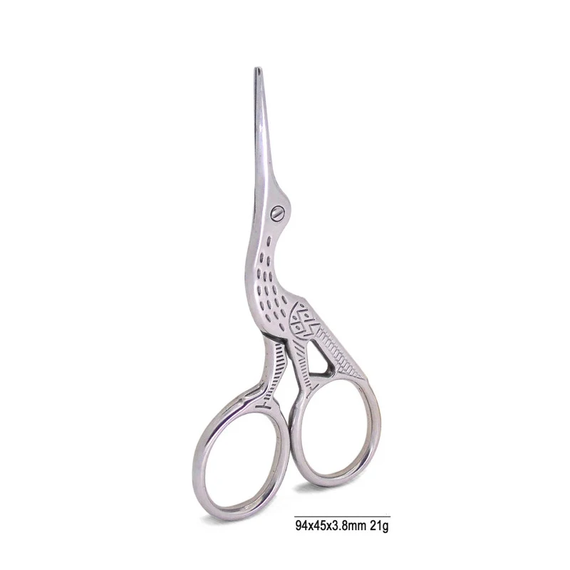 Silver 01 Винтажные маникюрные ножницы из нержавеющей стали, брови, нос, обрезка волос, маникюр, дизайн ногтей, инструмент для красоты, макияж, триммер с острыми головками - Цвет: Silver 01