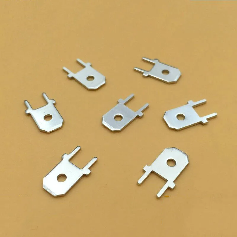 250 board inserts 2 6.3 male terminal PC board soldering inserts