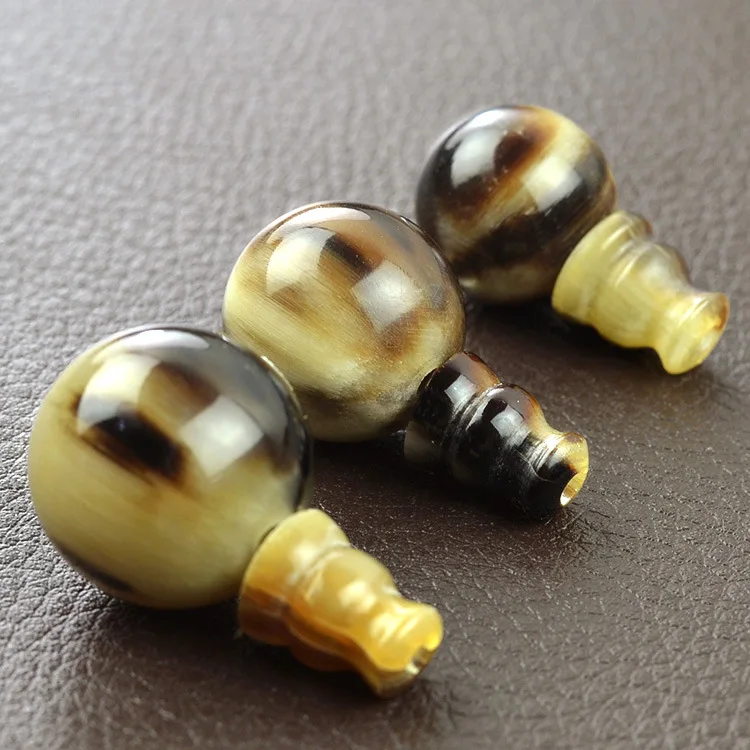 Аутентичные бусины Ox Horn с тремя звеньями и головой Будды аксессуары сделай сам