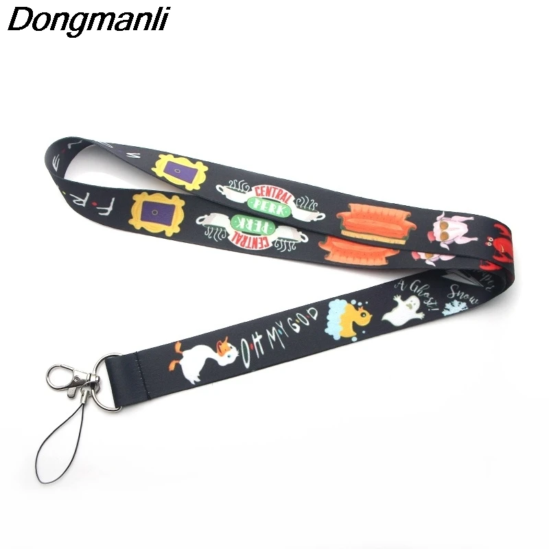 

24pcs/lot DMLSKY TV Show Friends Phone Lanyard Cool Lanyards for Keys Phone Rope Keychanis Keyring Neck Straps M2583