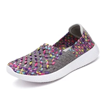 Aleader/ г.; весенняя женская обувь на плоской подошве; Женская тканая обувь; кроссовки на плоской подошве; женские балетки на плоской подошве; мокасины из нескольких эва; женская обувь