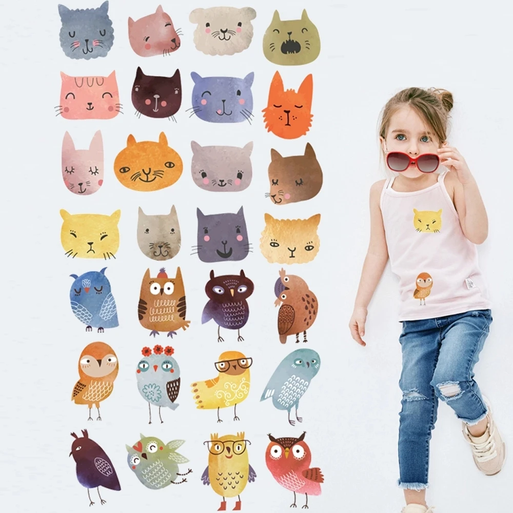 

DIY Heat Transfer Patches for Clothing Applique Badges Baby Clothes Decoration Cute Cartoon