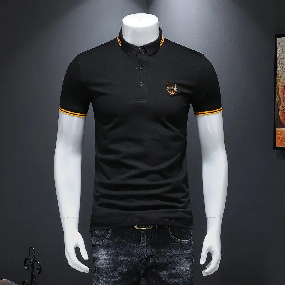 

EU Simple Style Fashion Men's Polo Shirts 2019 Summer Cotton Classic Solid Short Sleeve US Polo Shirt for Men 4XL 19931