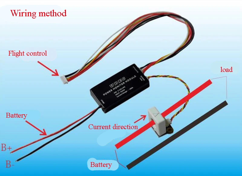 1 шт. APM/Pixhawk 180A зал Индуктивный гальванометр UBEC 12S Мощность монитор модуль Амперметр измеритель тока Реометр для радиоуправляемого дрона БПЛА