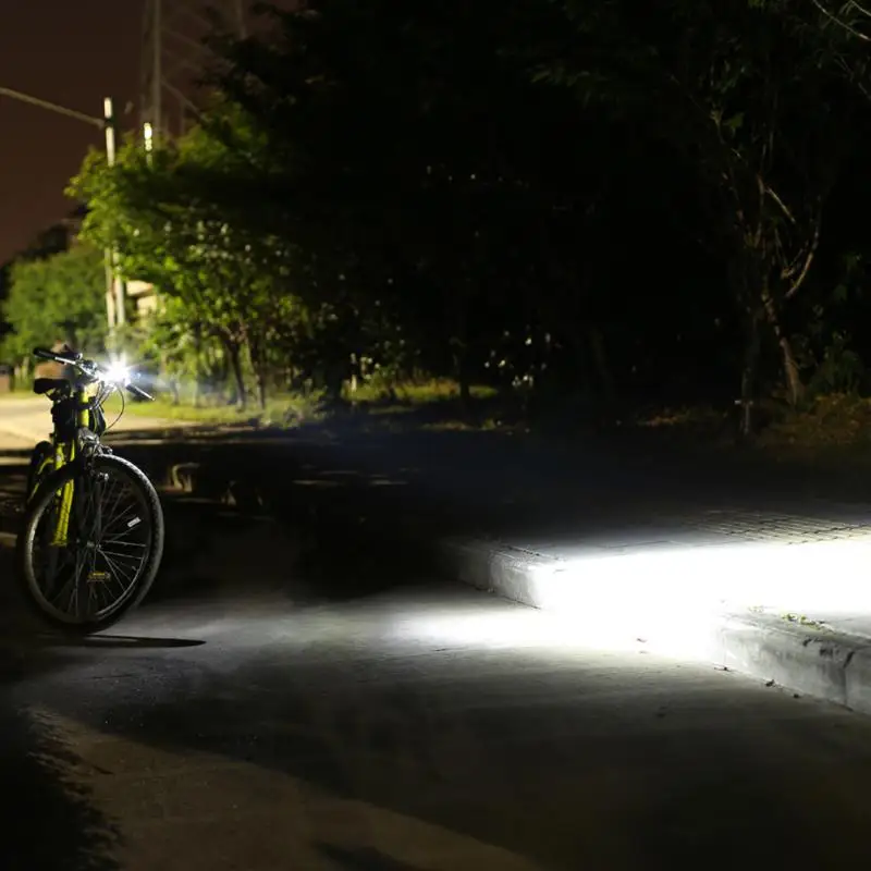 buy 300lm Bright Cycling Front Light Rechargeable 5 LED IP55 Bike Safety Night Riding Light Bike Bicycle Head Light Front Lamp