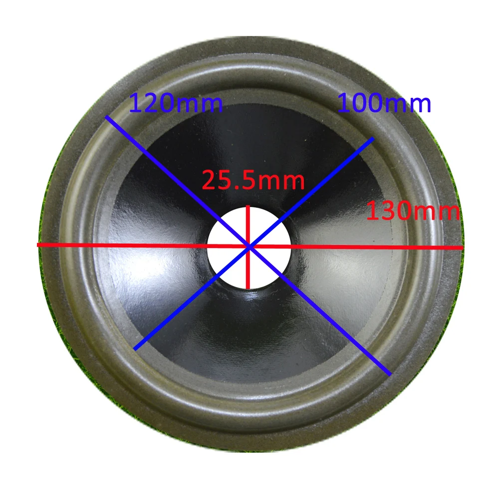 5 inch Loudspeaker Paper Cone ( 130mm*120mm*100mm*25.5mm) 30mm Height With Foam Edge Speaker Woofer Paper Cone - ANKUX Tech Co., Ltd