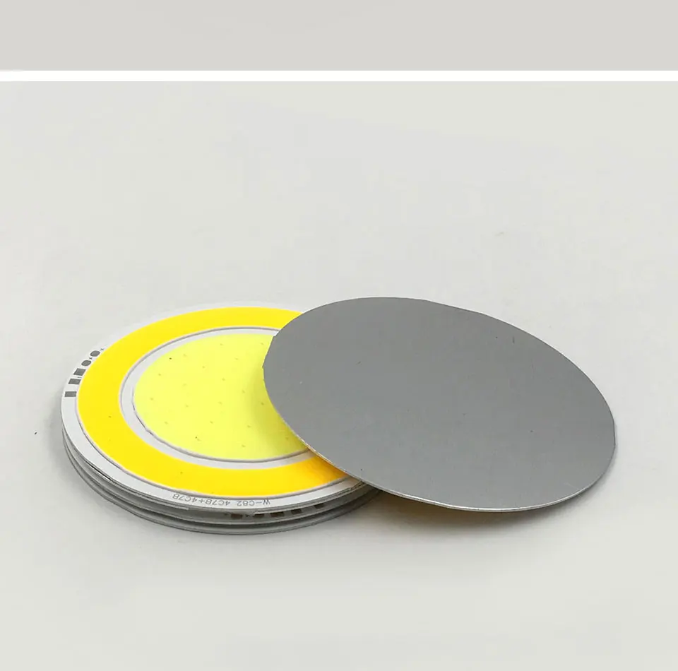 82mm Round Double Color 12V COB LED Light 5W +5W Yellow White Color DC12V Circular COB Lamp for DIY Car Decor Lighting LED Bulbs (4)