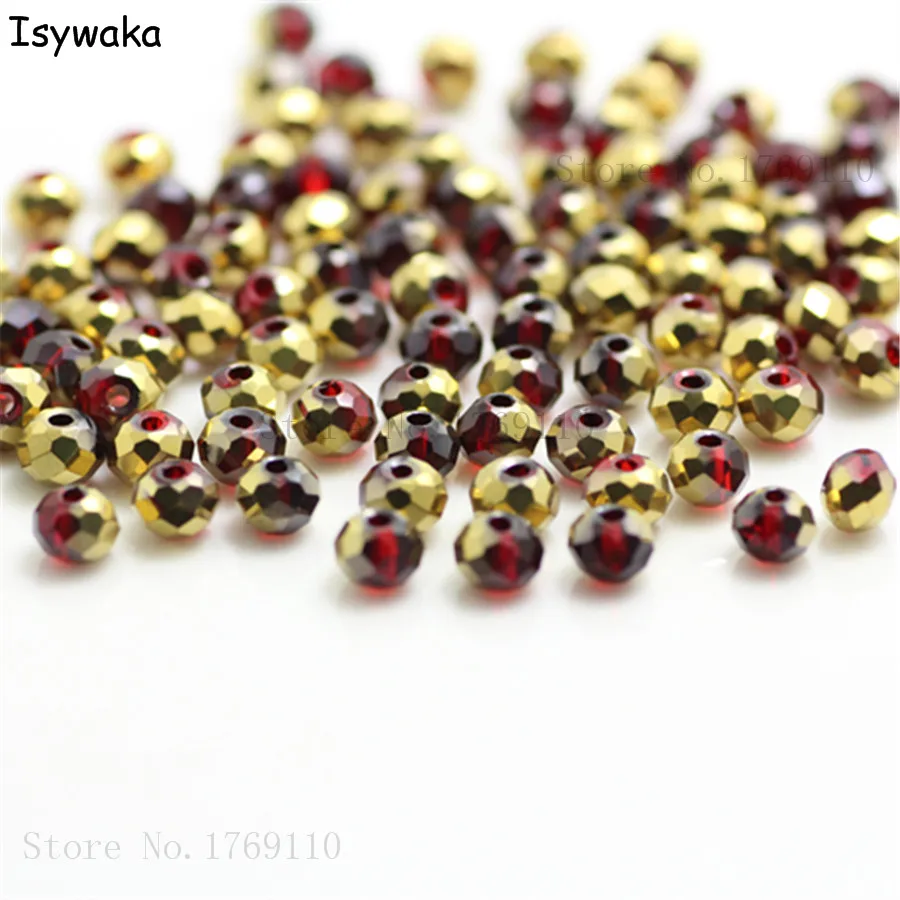 Круглые бусины Isywaka с австрийским хрусталем 4 мм 145 шт.|beads jewelry making|faceted round beadscrystal