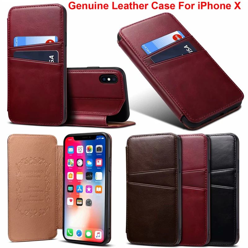 iphonex genuine leather