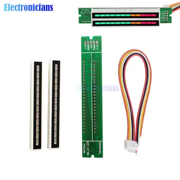 

Mini Dual 12 Level indicator VU Meter Audio Level Meter Stereo Amplifier Board Adjustable Llight Speed Board W/ AGC Mode Diy Kit