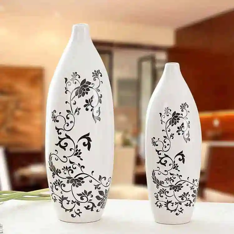Modern Small Mouth Porcelain Vase Contracted Fashion Ceramic Vase