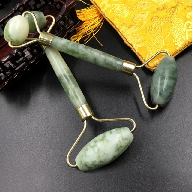 Natural Jade Roller Double Head Anti Wrinkle Face Thin Massager
