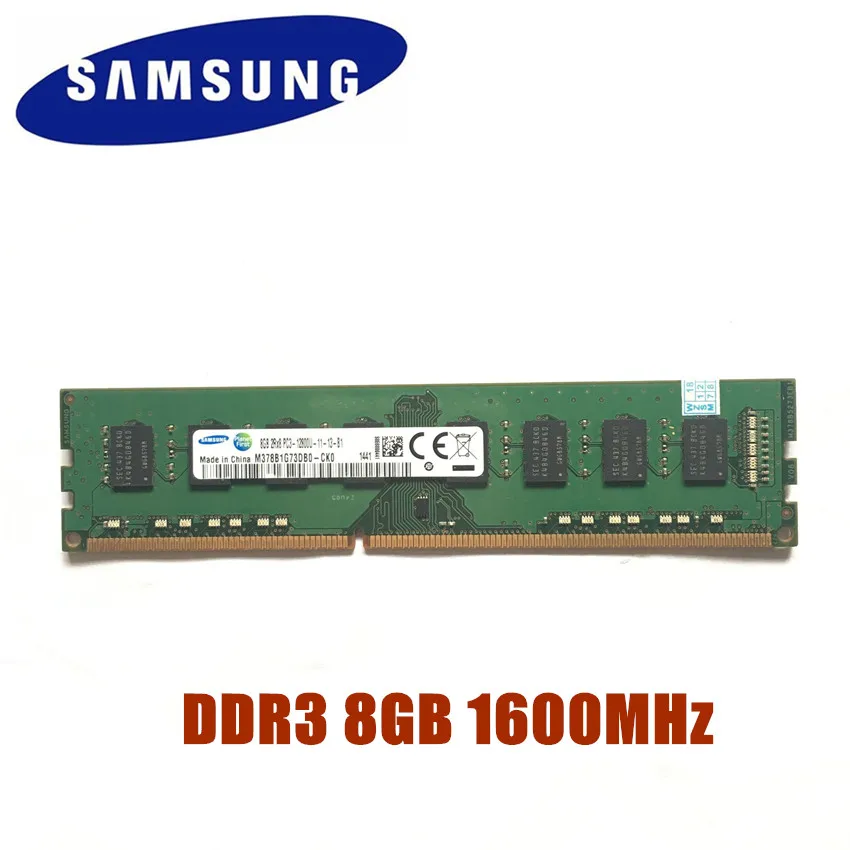 Samsung 2 ГБ/4 ГБ/8 ГБ DDR3 PC3 PC3L 8500U 10600U 12800U DDR3 2G 4G 8G 1066 1333 1600 МГц для рабочего стола, Оперативная Память память для настольного компьютера