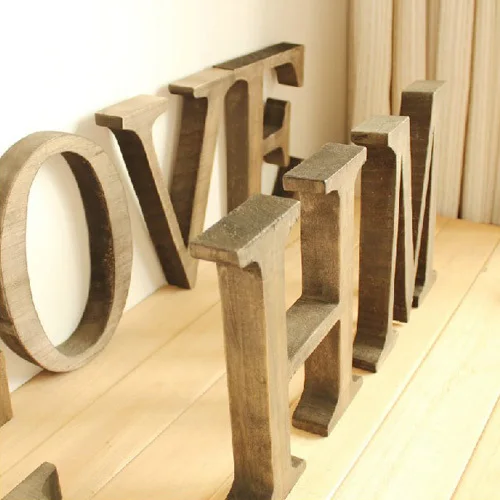 A-Z The price is for One Letter Not One Word,Personalized Wooden Name Plaques Word Letters Wall Door Art Wedding Photo 10-45cm