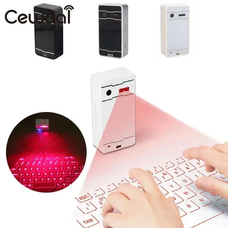 Cewaal Bluetooth Wireless Mini Portable Laser Virtual Projection Keyboard for Android Smart Phone Tablet PC Notebook Cewaal Bluetooth Wireless Mini Portable Laser Virtual Projection Keyboard for Android Smart Phone Tablet PC Notebook