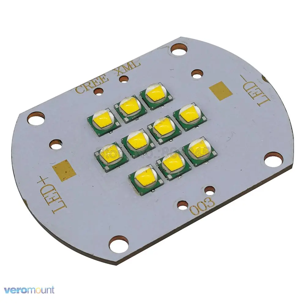 Cree XLamp 100 Вт XML T6 теплый белый 3000 К DC30-36V 3000mA 10-светодиодный высокое Мощность светодиодный освещения для DIY Дом/уличного освещения