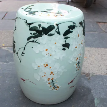 

Jingdezhen porcelain Garden stool ceramic stool for dressing table chinese blue and white hand painted garden stool