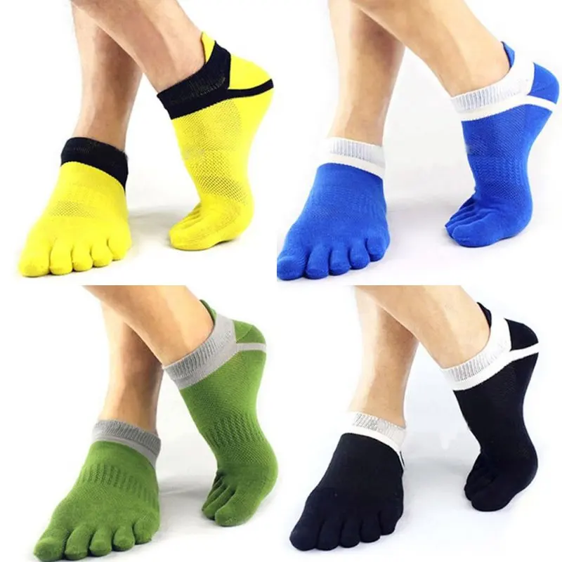 

Men Cotton Five Finger Sports Socks Breathable Calcetines Ankle Socks HX02