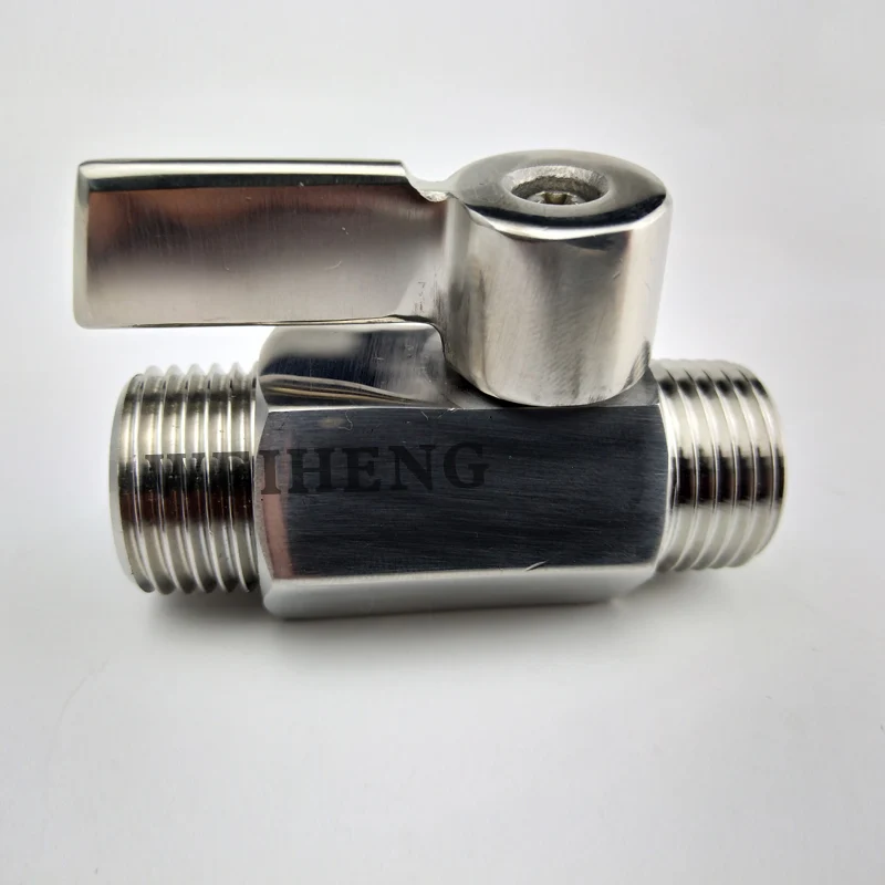 

1/8"-1.0" stainless steel 304 Mini Ball Valve Male to male Threaded connection ss 304 handle Air Compressor Valves