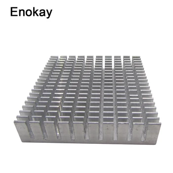 

Wholesale 10 Pieces New Water Cooler Computer Controller Aluminum 50mm 50x48x11mm HeatSink IC Chipset Heat sink Cooling Fin