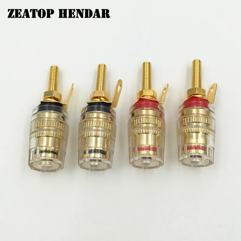 20Pcs Brass Gold Plated Banana Terminal Binding Post Socket Audio Cable Connector Amplifier Speaker Plug Jack | Обустройство дома
