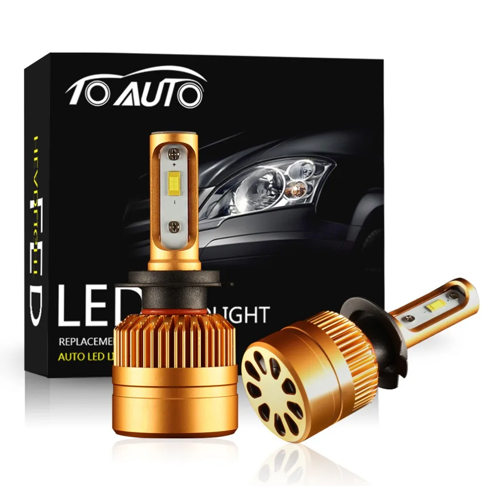 pair car led headlight kit h7 