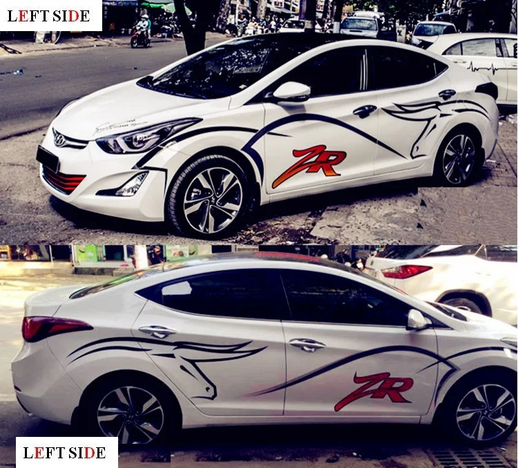 LEFT SIDE Car Stickers Universal DIY Waterproof Car Decoration Stickers