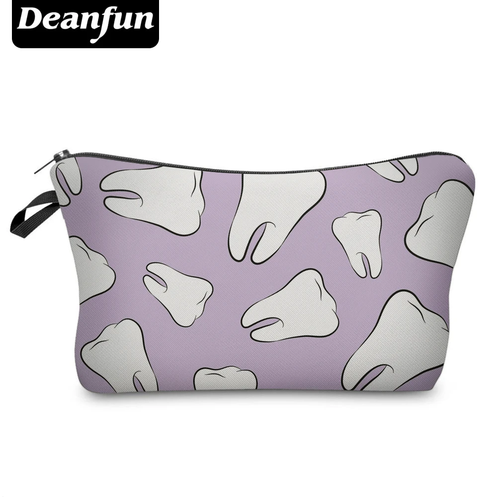 Deanfun 3D косметичка с принтом зубов забавные Несессер для женщин органайзер