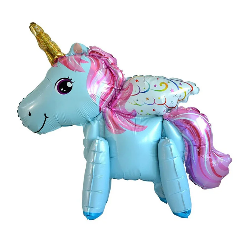 10pc 60*60cm Cute Unicorn Balloons Foil Balloons Kids Happy Birthday
