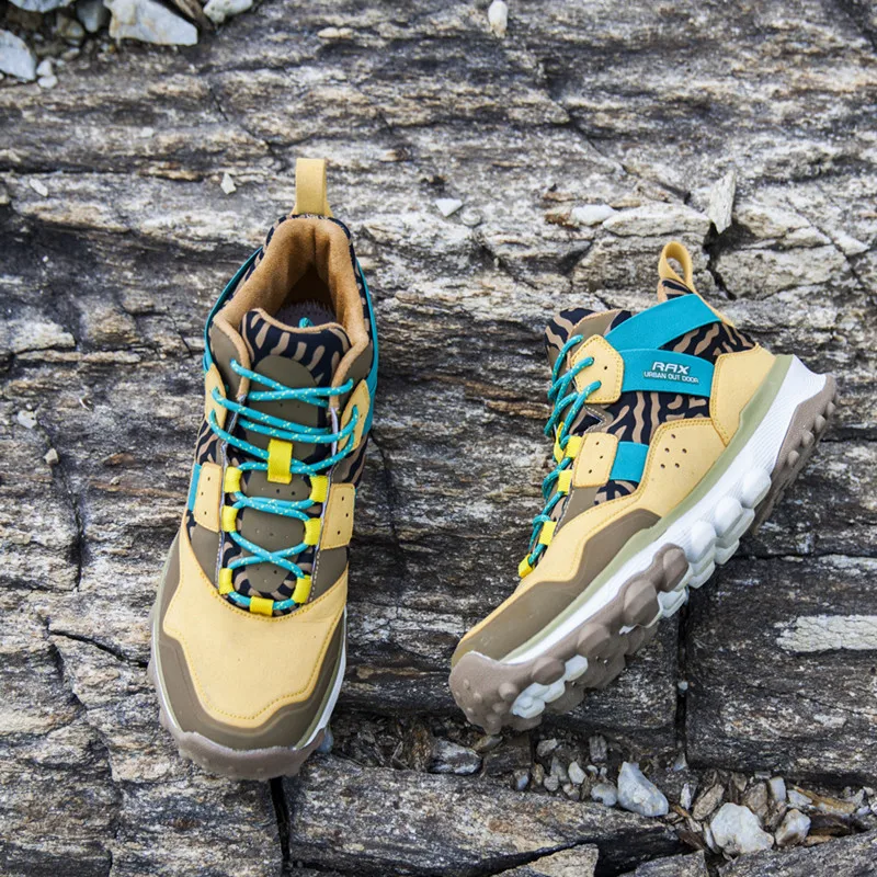 RAX Women's Hiking Shoes Waterproof Hiking Boots Men Outdoor Breathable Walking Sneakers Winter Boots Women Mountain Climbing 2018 hiking boots 2017rax spring summer hiking shoes men breathable outdoor 3 8women antiskid walking shocking offroad climbing