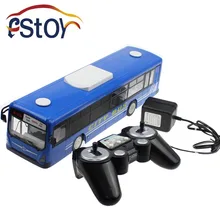 RC Car 6 Channel 2.4G Remote Control Bus City Express High Speed One Key Start Function Bus with Realistic sound and Light
