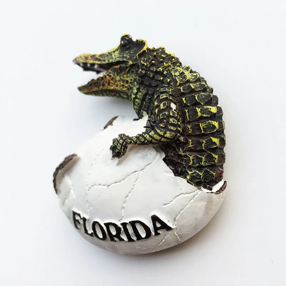 

Lychee Life Crocodile Refrigerator Magnetic Sticker Creative Animal Fridge Magnet Modern Home Kitchen Decoration