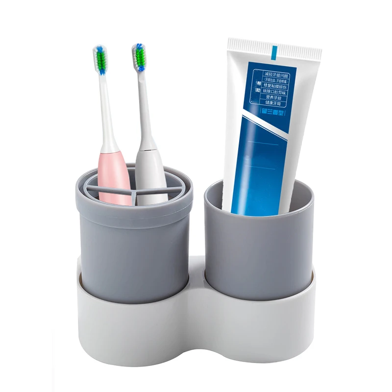Plastic Toothbrushes Storage Holders Racks Shelf Toothpaste Organizer Cups Wall Door Housekeeper Organization Accessories Items