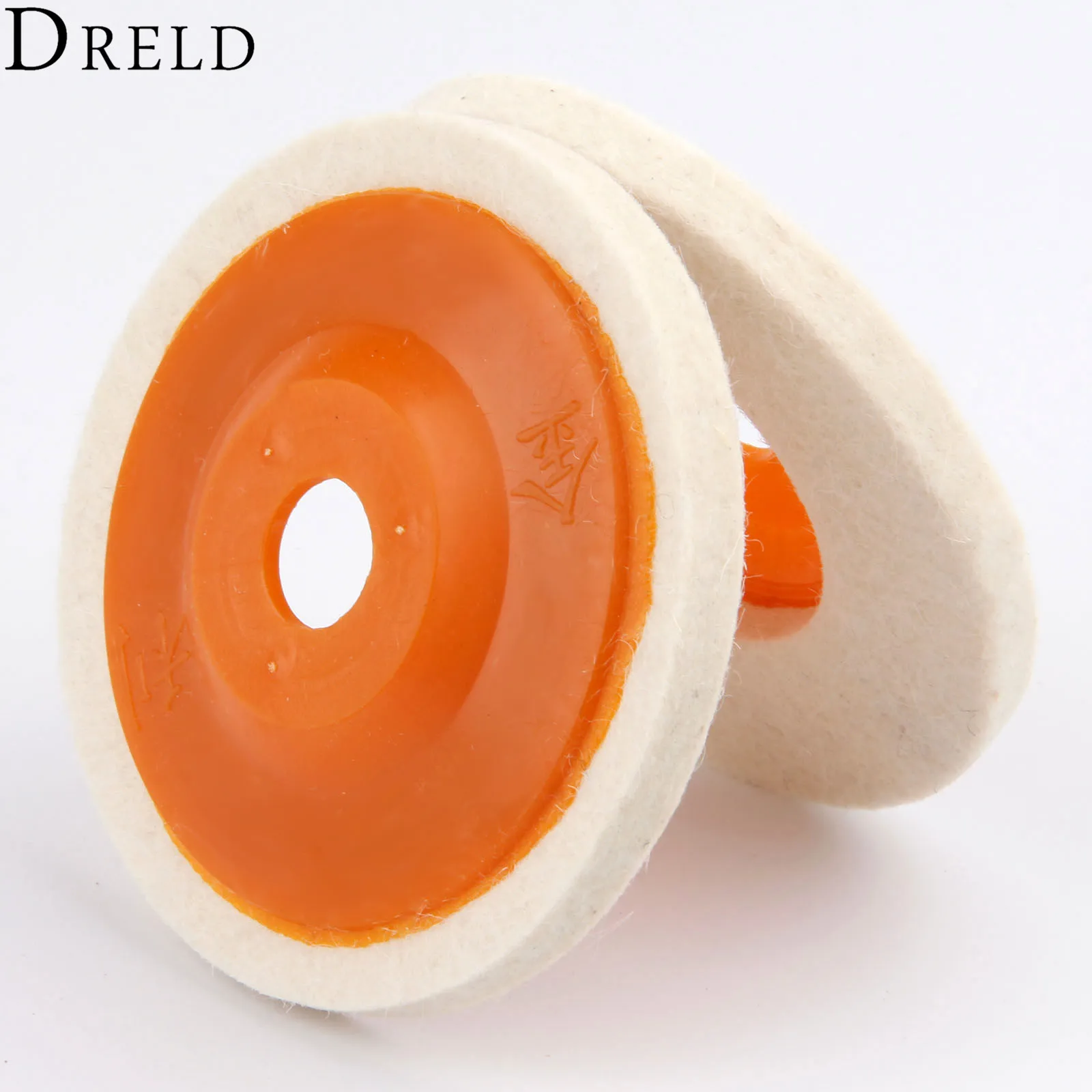 DRELD 1Pc 4 Inch 100mm Wool Polishing Wheel Buffing Pads Angle Grinder