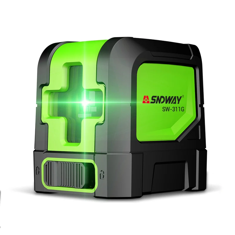 

SNDWAY laser level Green 2 lines self-leveling laser Leveler Vertical Horizontal Cross laser red beam line measuring instrument