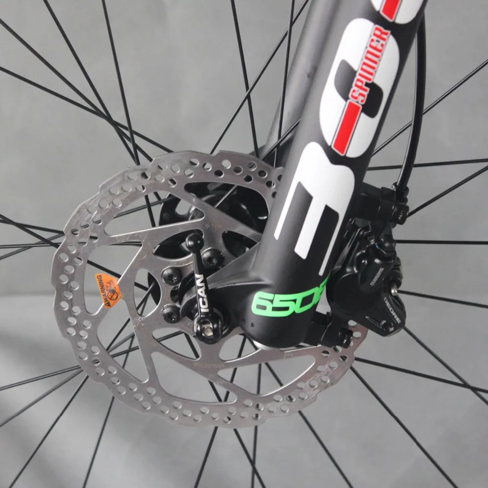 Cheap ICAN 27.5er Carbon Double Suspension Bicycle 650b Mountain Bike with shima deore groupset size 16/18/20inch available 3