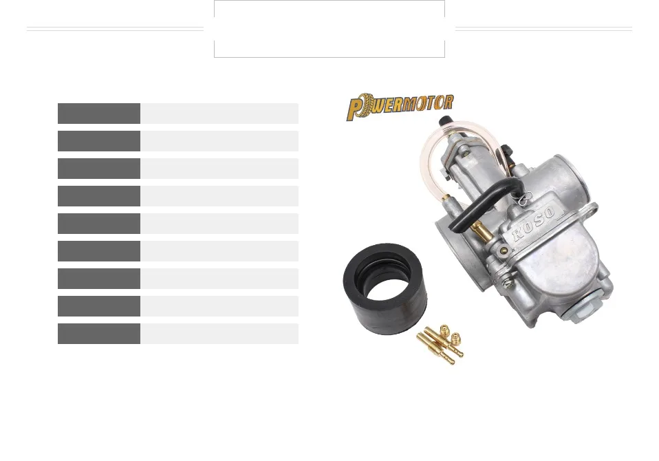 Мощный двигатель мотоцикла KOSO Pwk карбюратор Carburador 28 30 32 34 мм с силовой струей подходит для гоночных карбюраторов мотоцикл HK102