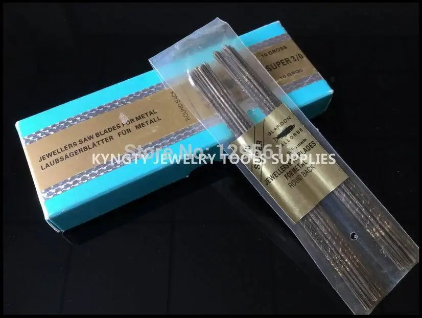 

1/0 FREE SHIPPING JEWELRY GOLDEN DOUBLE SWORD SAW BLADES JEWELER TOOLS,CUTTING BLADE FOR BOW SAW,144 PCS/BAG