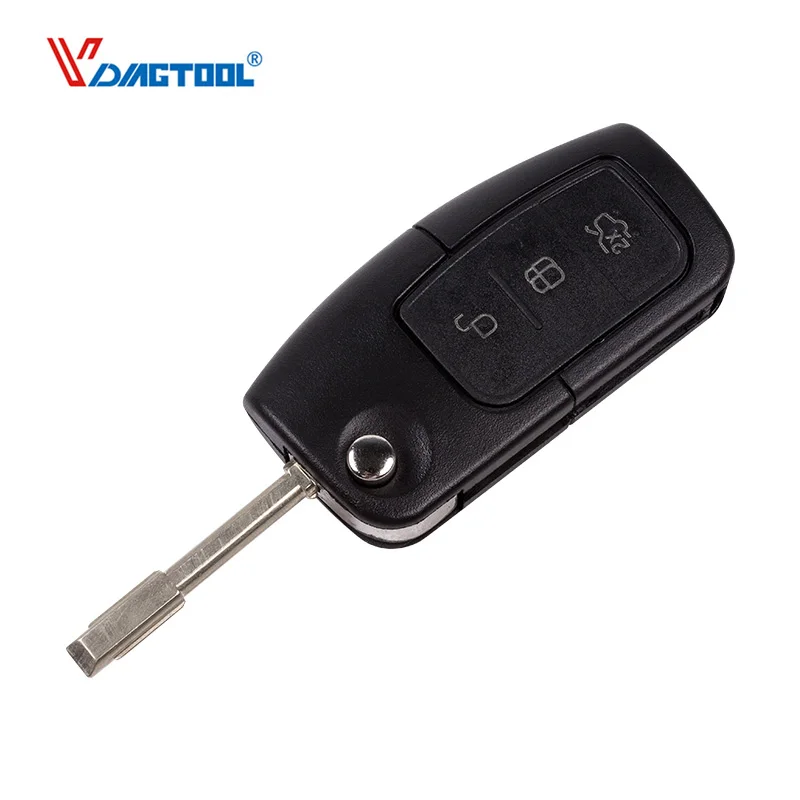 VDIAGTOOL 3 Buttons Car Remote Flip Key Shell For FORD Focus Mondeo Key